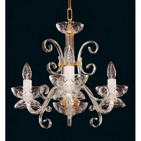Candelabru Cristale, Sticla, Bohemia, E14, EL010412300, Crystal