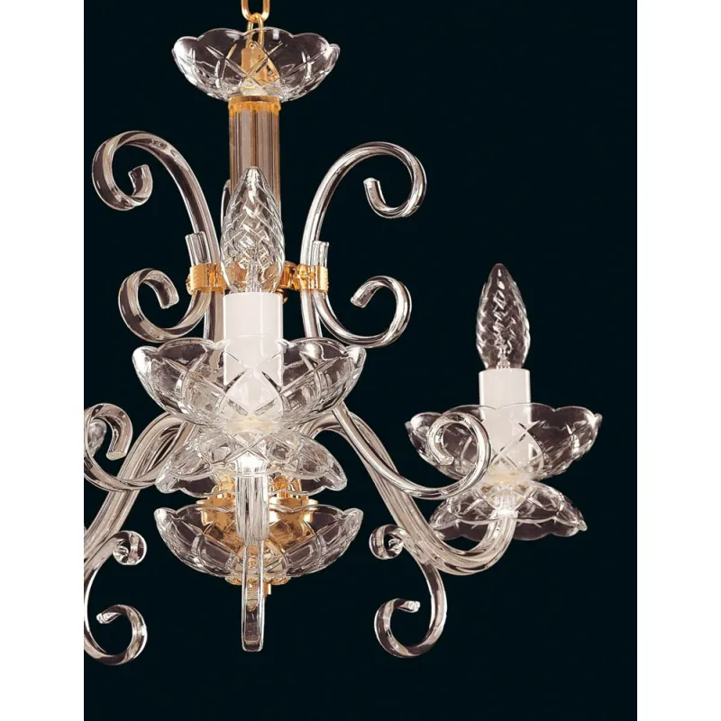 Candelabru Cristale, Sticla, Bohemia, E14, EL010412300, Crystal