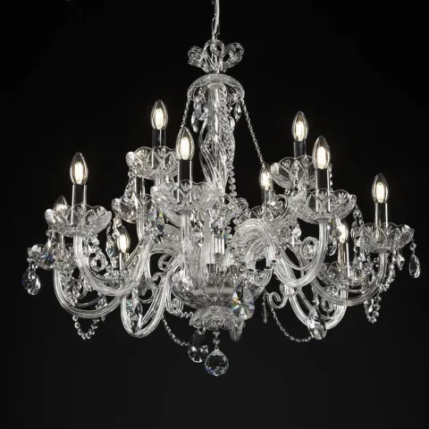 Candelabru Cristale, Modern, Bohemia, E14, EL0104151202PB, Crystal