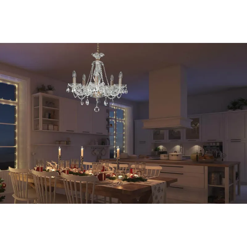 Candelabru Cristale, Bohemia, E14, EL010415502, Crystal