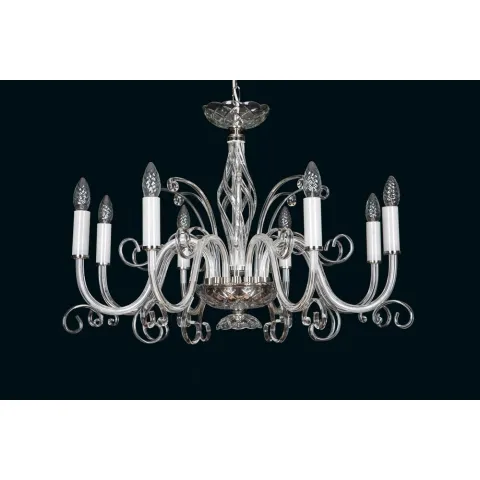 Candelabru Cristale, Sticla, Bohemia, E14, EL010416800, Crystal