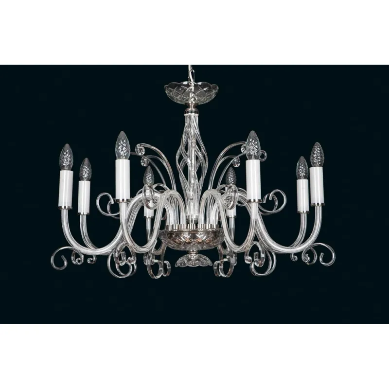 Candelabru Cristale, Sticla, Bohemia, E14, EL010416800, Crystal