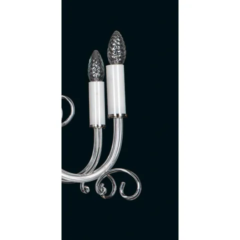 Candelabru Cristale, Sticla, Bohemia, E14, EL010416800, Crystal