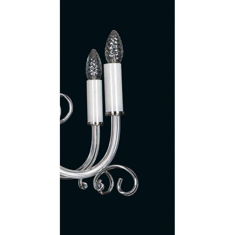Candelabru Cristale, Sticla, Bohemia, E14, EL010416800, Crystal