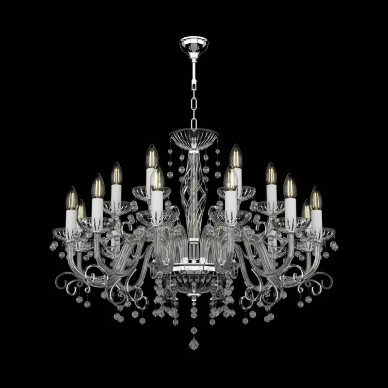 Candelabru Cristal, Bohemia, E14, EL0104171809, Crystal