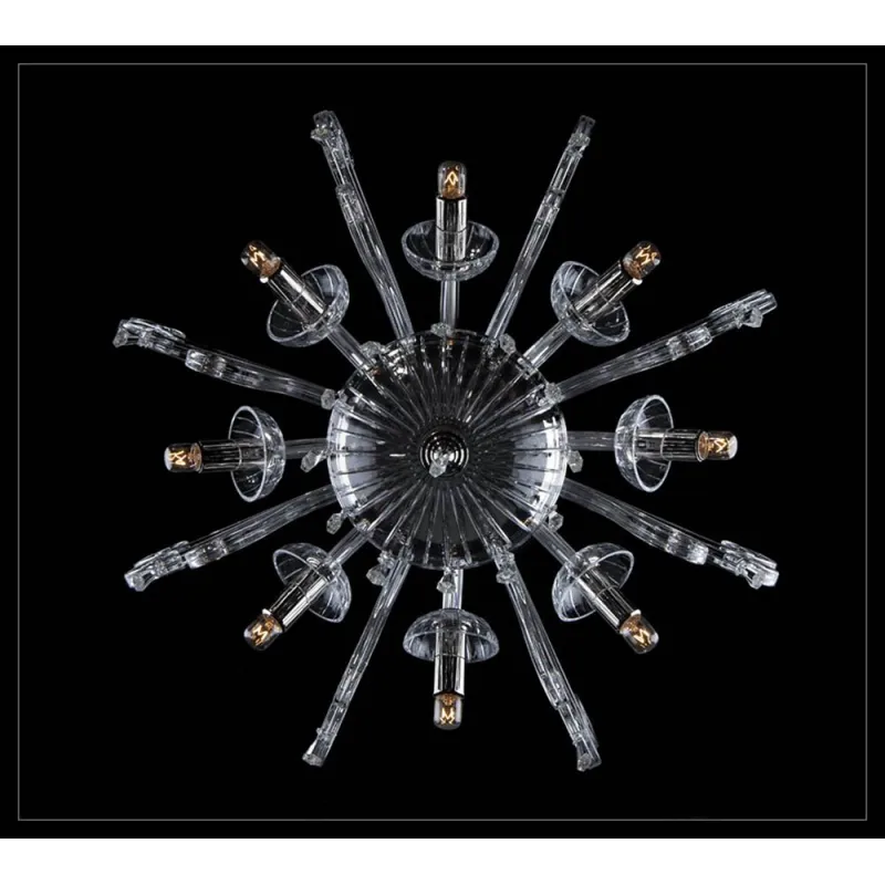 Candelabru Cristal, Bohemia, G9, EL0104188+103, Crystal