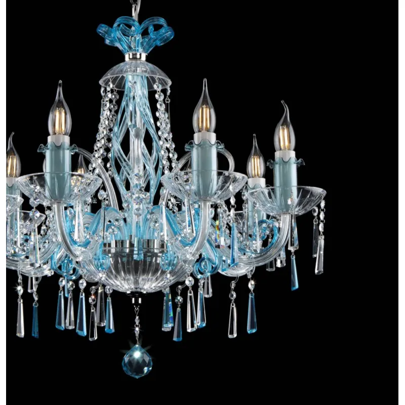 Candelabru Cristale, Bohemia, E14, EL0104198303-3, Crystal