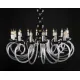 Candelabru Cristale, Negru, Bohemia, E14, EL0104211600BLACK, Crystal