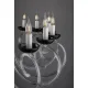 Candelabru Cristale, Negru, Bohemia, E14, EL0104211600BLACK, Crystal