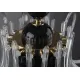 Candelabru Cristale, Negru, Bohemia, E14, EL0104211600BLACK, Crystal