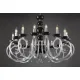 Candelabru Cristale, Negru, Bohemia, E14, EL0104211600BLACK, Crystal