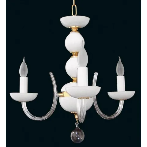 Candelabru Cristale, Sticla, Bohemia, E14, EL010422300opal, Crystal