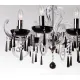 Candelabru Cristale, Negru, Bohemia, E14, EL01042389039, Crystal