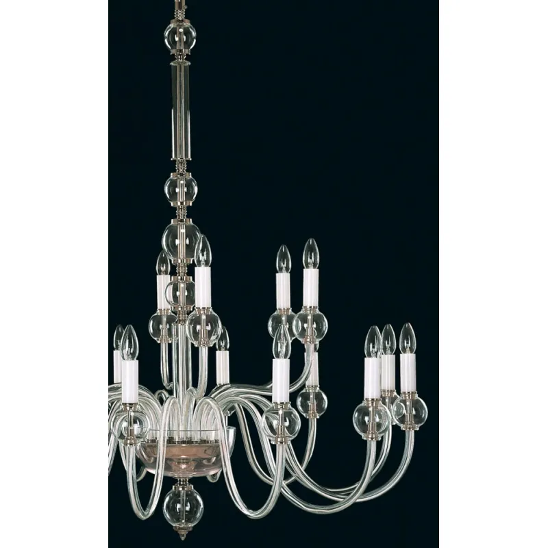 Candelabru Cristale, Sticla, Bohemia, E14, EL0104301800, Crystal