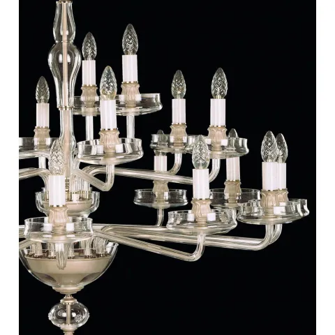 Candelabru Cristale, Sticla, Large, Bohemia, E14, EL0104312100, Crystal