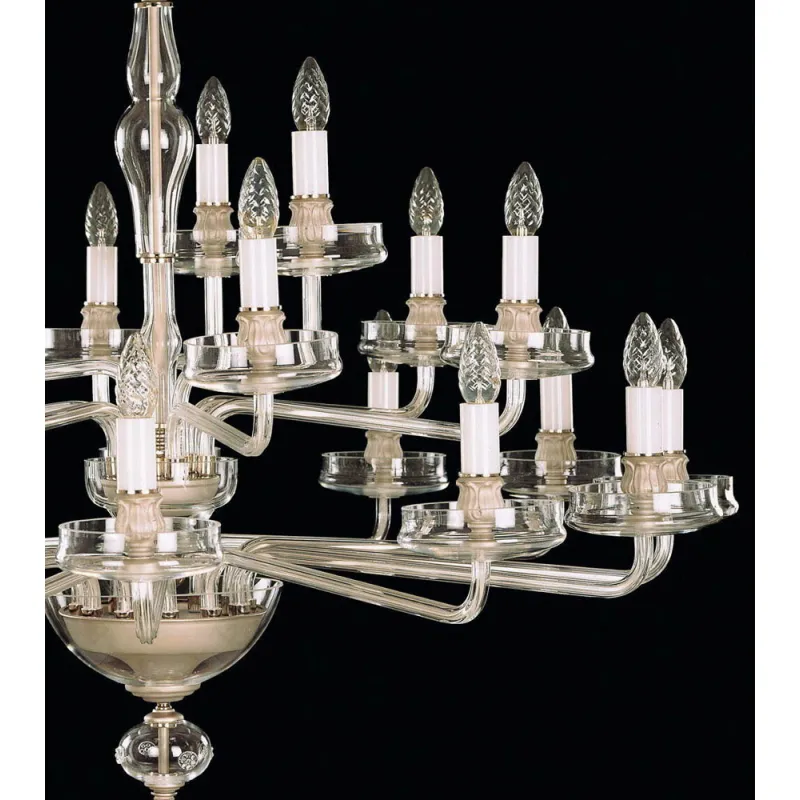 Candelabru Cristale, Sticla, Large, Bohemia, E14, EL0104312100, Crystal