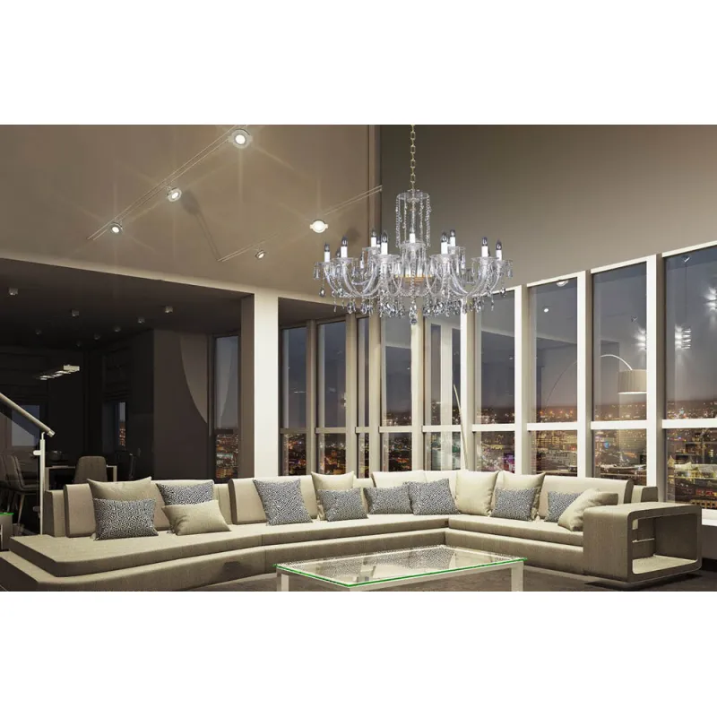 Candelabru Cristale, lux, Bohemia, E14, EL0104321808, Crystal
