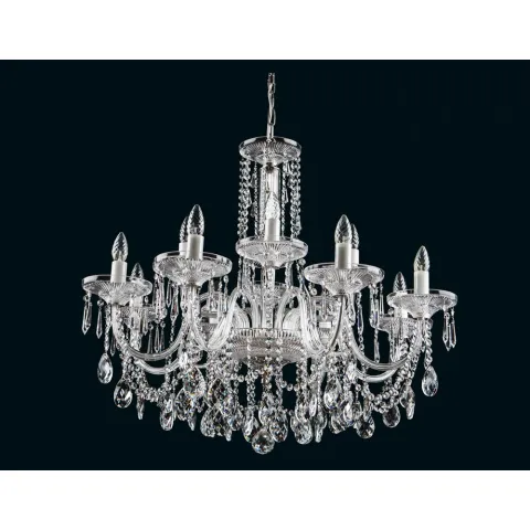 Candelabru Cristale, Bohemia, E14, EL0104328+408, Crystal
