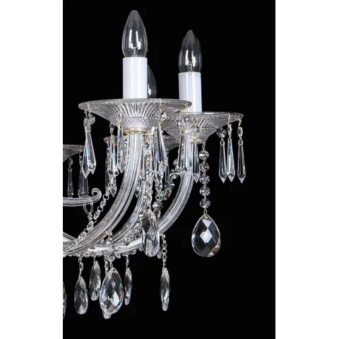 Candelabru Cristale, Bohemia, E14, EL0104328+408, Crystal