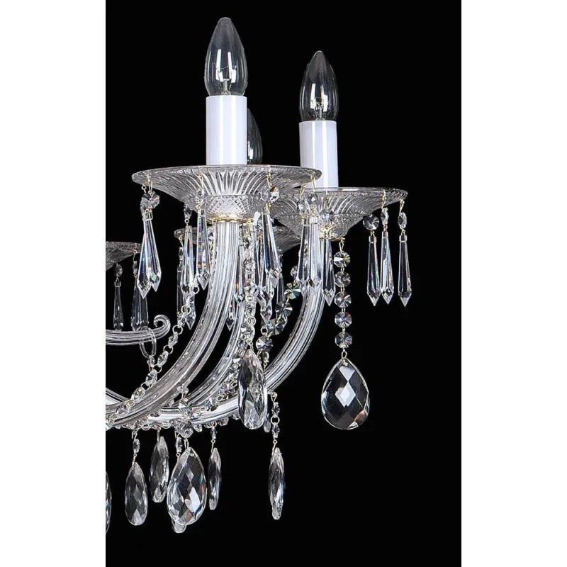 Candelabru Cristale, Bohemia, E14, EL0104328+408, Crystal