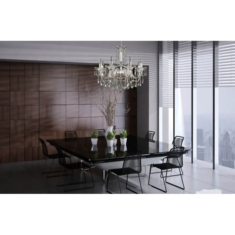 Candelabru Cristale, Bohemia, E14, EL010432808, Crystal
