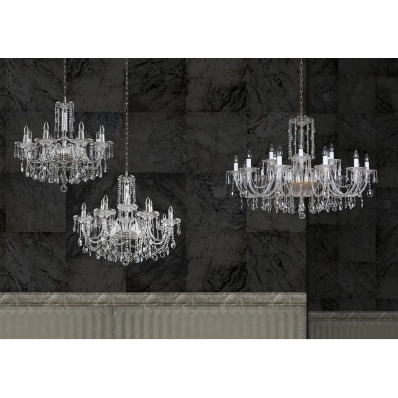 Candelabru Cristale, Bohemia, E14, EL010432808, Crystal