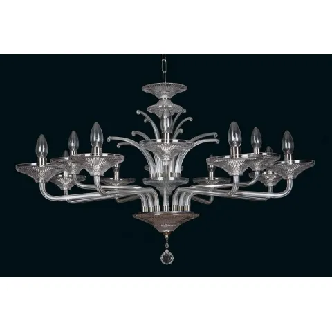 Candelabru Cristale, Sticla, Bohemia, E14, EL0104338400, Crystal