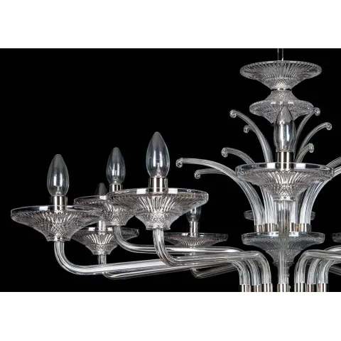 Candelabru Cristale, Sticla, Bohemia, E14, EL0104338400, Crystal
