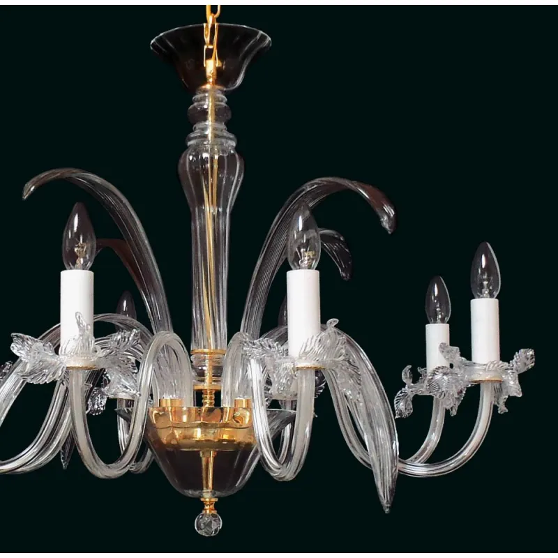 Candelabru Cristale, Sticla, Bohemia, E14, EL010450800, Crystal
