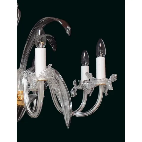 Candelabru Cristale, Sticla, Bohemia, E14, EL010450800, Crystal