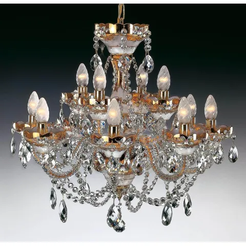 Candelabru Cristale, Clasic, Bohemia, E14, EL0105021231, Crystal
