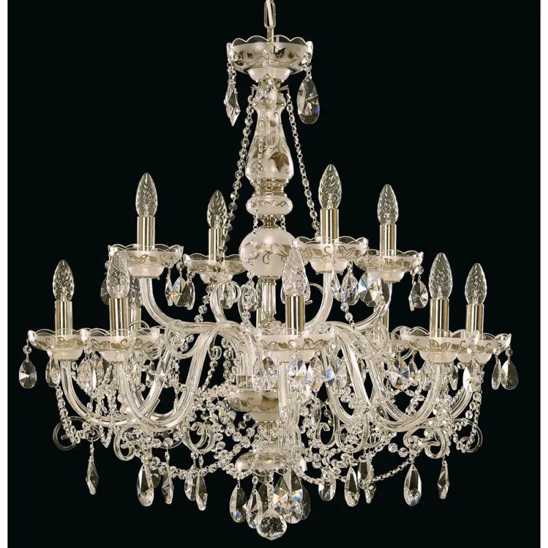 Candelabru Cristale, Bohemia, E14, EL0105051219, Crystal