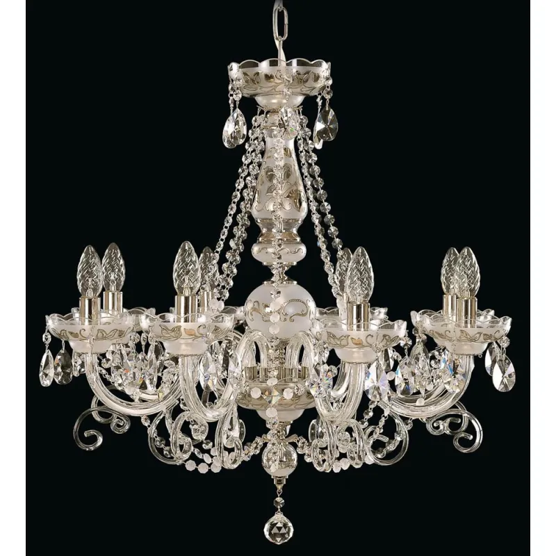Candelabru Cristale, Clasic, Bohemia, E14, EL010505819, Crystal
