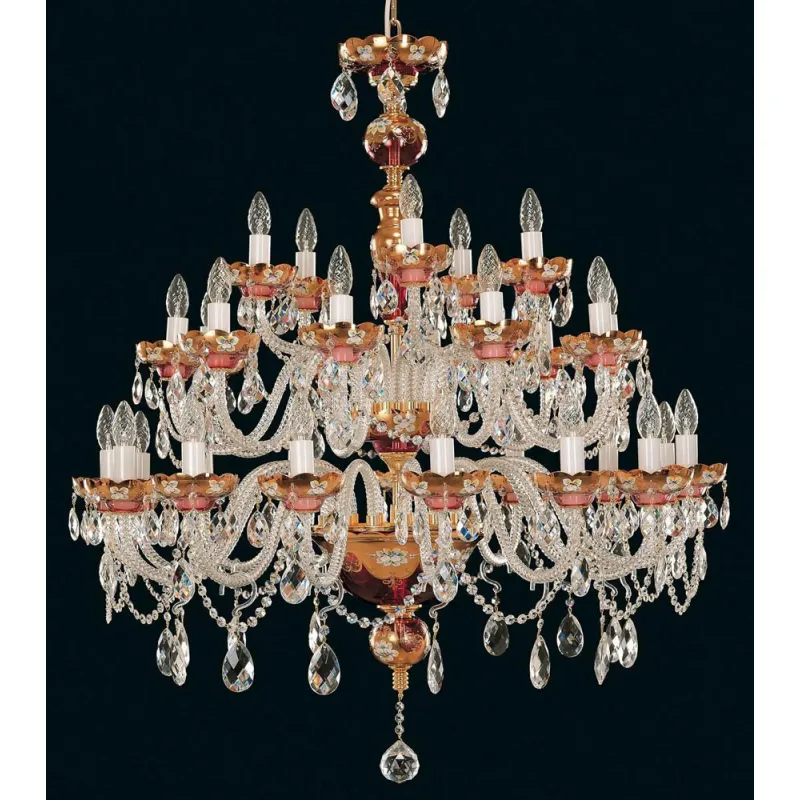 Candelabru Cristale, Bohemia, E14, EL0105223036, Crystal