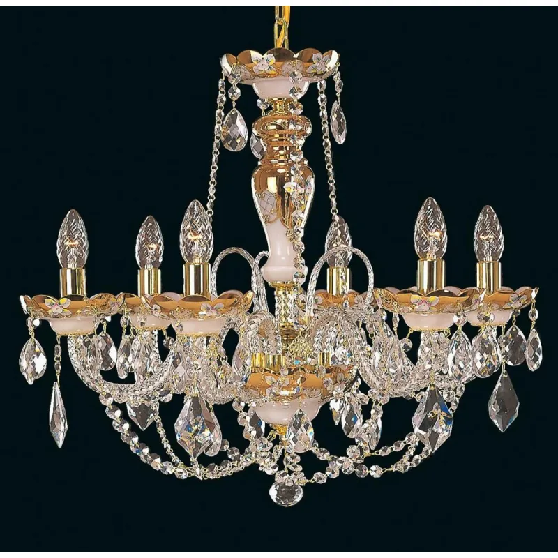 Candelabru Cristale, Clasic, Bohemia, E14, EL010522631, Crystal