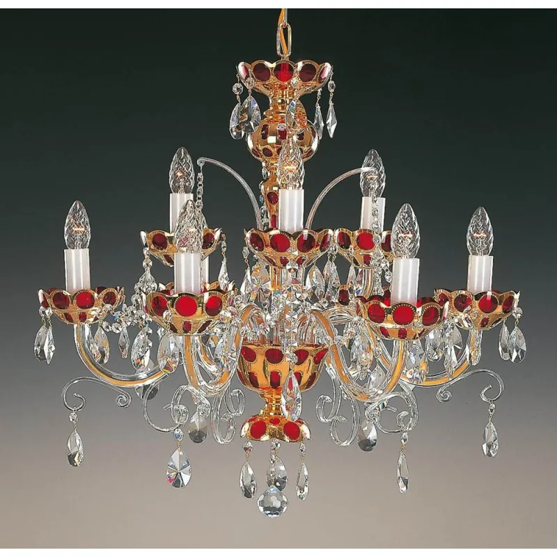 Candelabru Cristale, Clasic, Bohemia, E14, EL010542937, Crystal