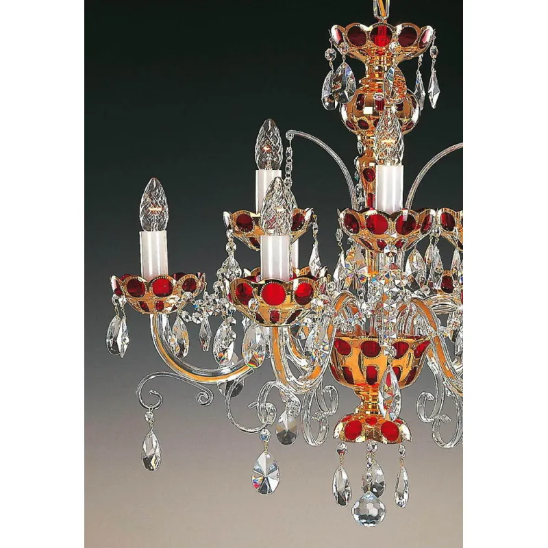 Candelabru Cristale, Clasic, Bohemia, E14, EL010542937, Crystal