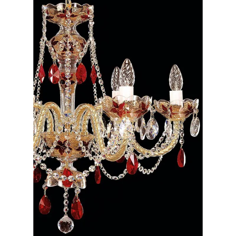 Candelabru Cristale, Clasic, Bohemia, E14, EL010547617-7, Crystal