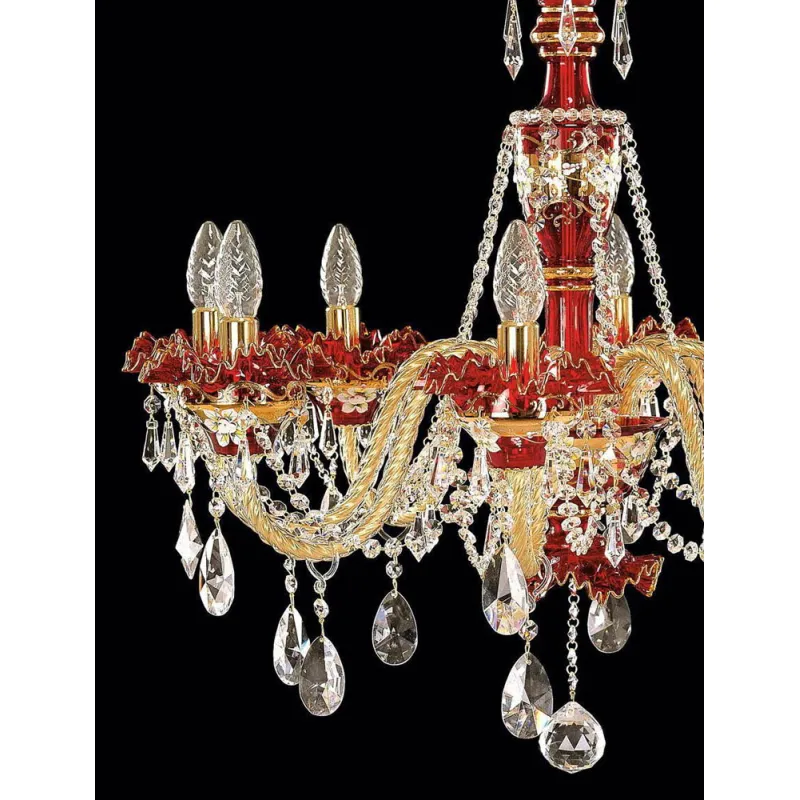 Candelabru Cristale, Clasic, Bohemia, E14, EL010550837, Crystal