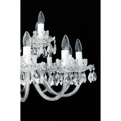 Candelabru Cristale, Sticla, Bohemia, E14, EL0106001819, Crystal