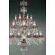 Candelabru Cristale, Ruby, Bohemia, E14, EL0106002417, Crystal