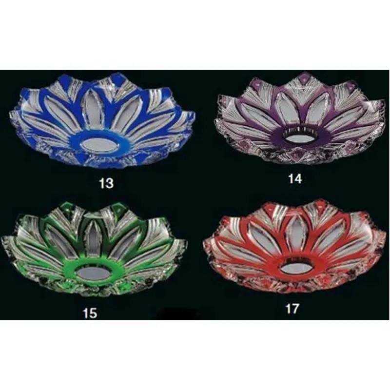 Candelabru Cristale, Albastru, Bohemia, E14, EL010601613, Crystal