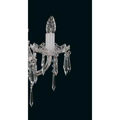 Candelabru Cristale, Sticla, Bohemia, E14, EL010601919NH, Crystal