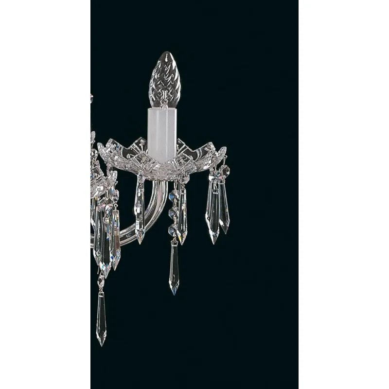 Candelabru Cristale, Sticla, Bohemia, E14, EL010601919NH, Crystal