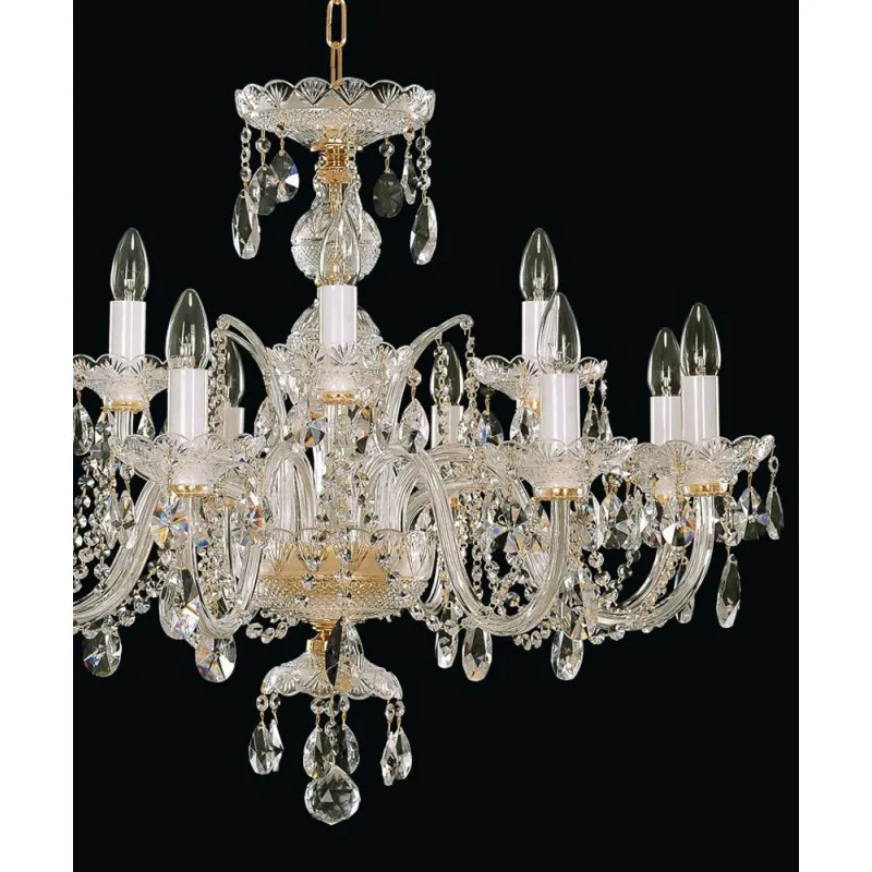 Candelabru Cristale, Bohemia, E14, EL0106101219, Crystal