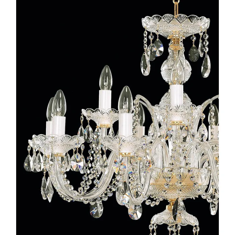 Candelabru Cristale, Bohemia, E14, EL0106101219, Crystal