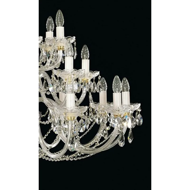 Candelabru Cristale, Large, Bohemia, E14, EL0106102419, Crystal