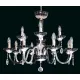 Candelabru Cristale, Sticla, Bohemia, E14, EL0106138+418, Crystal