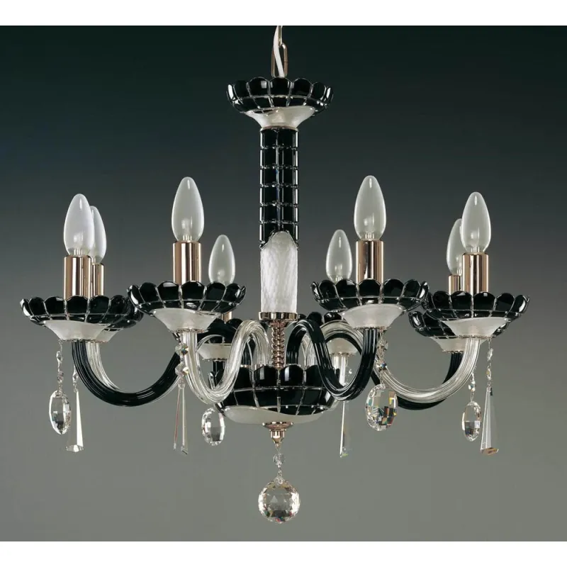 Candelabru Cristale, Sticla, Bohemia, E14, EL010613818, Crystal