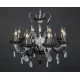 Candelabru Cristale, Negru, Bohemia, E14, EL010619818Ni, Crystal